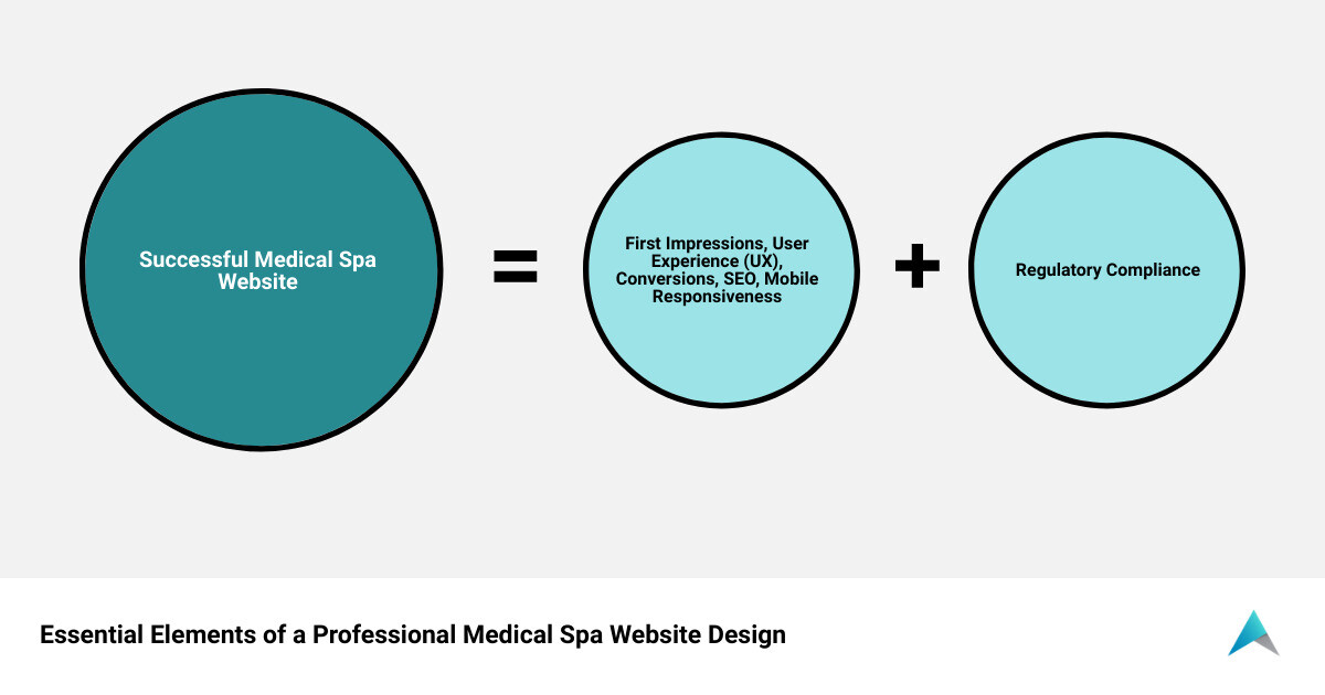 website design for medical spas sum of parts