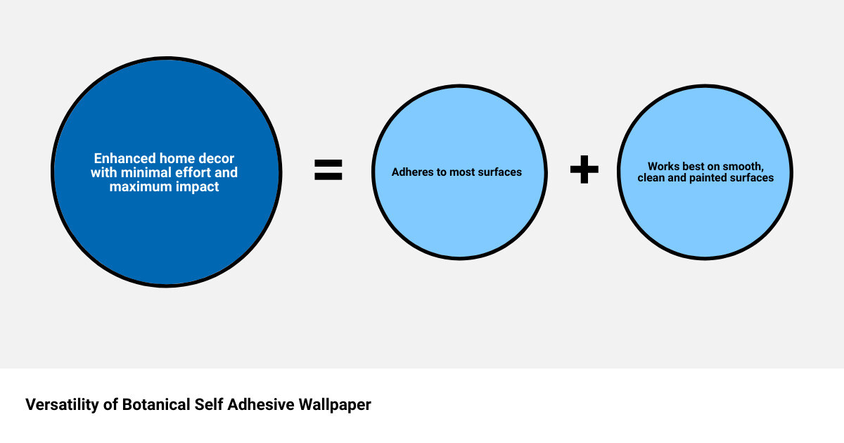 Infographic showing the versatility of self adhesive wallpaper infographic