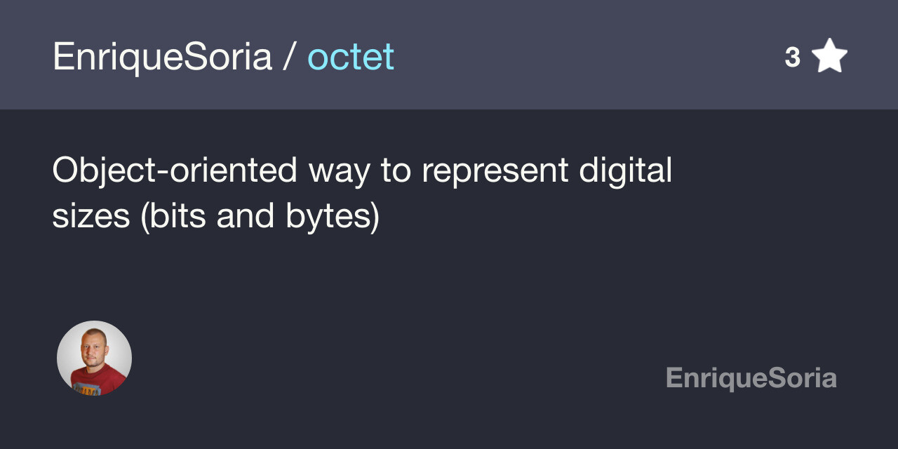 A preview of EnriqueSoria/octet github repository
