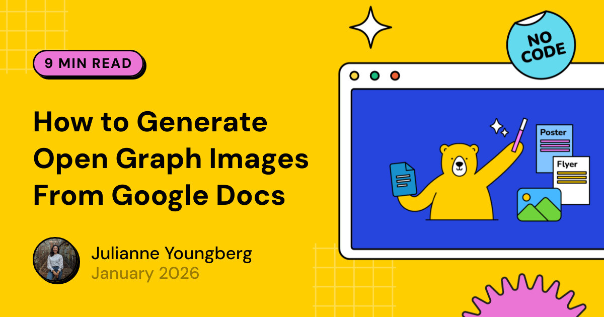 Open Graph Image Library How to Generate Open Graph Images From Google Docs - Bannerbear