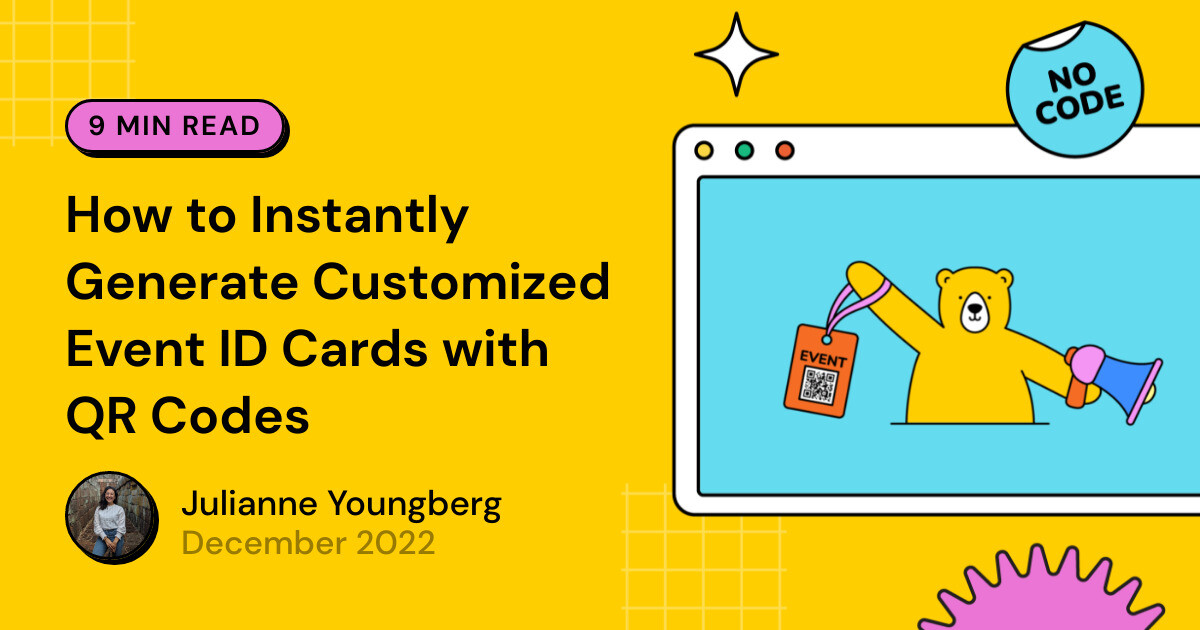 How to Instantly Generate Customized Event ID Cards with QR Codes ...