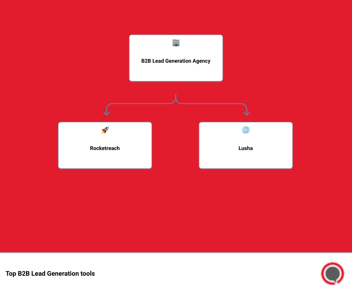 B2B Lead Generation Tools infographic