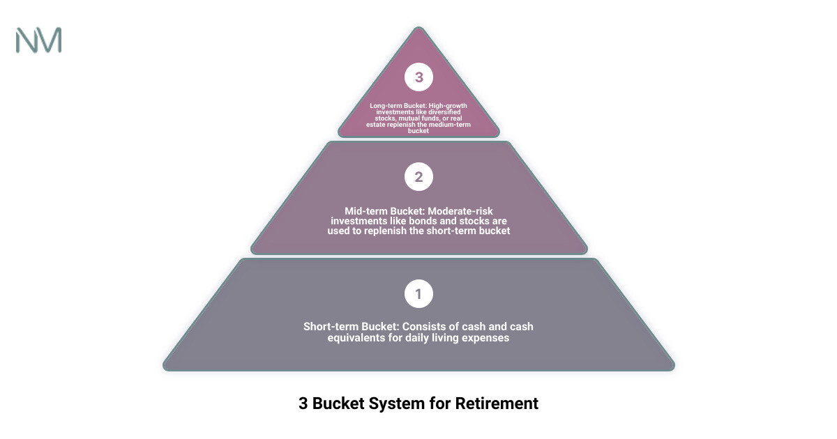 3 bucket system comprising of short-term, mid-term and long-term bucket infographic 3_stage_pyramid