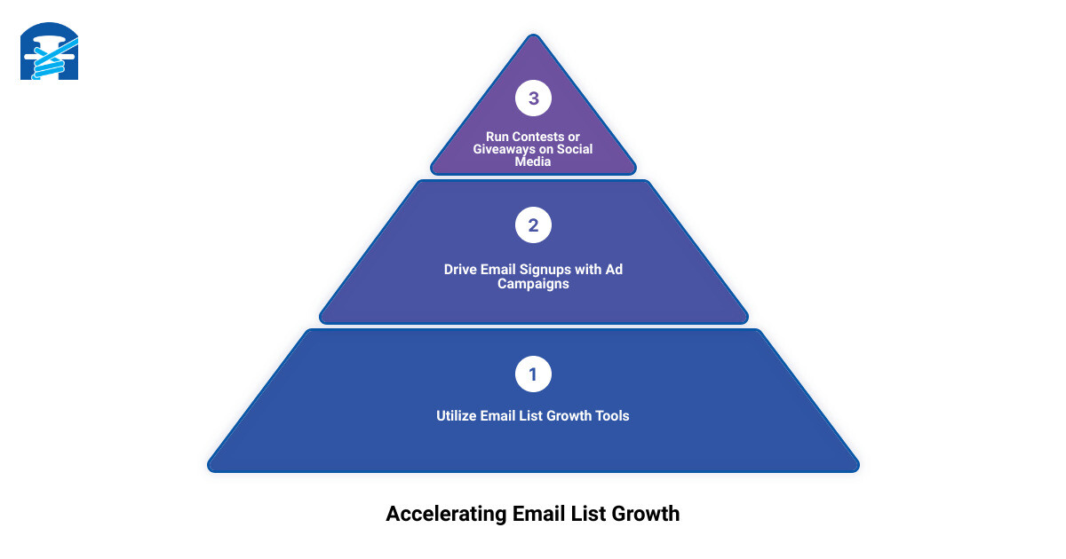 Email list growth Shopify3 stage pyramid