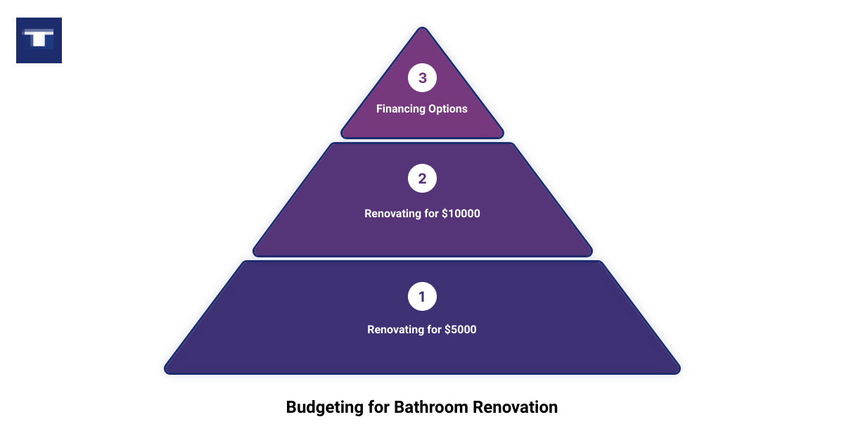 bathroom renovation project3 stage pyramid