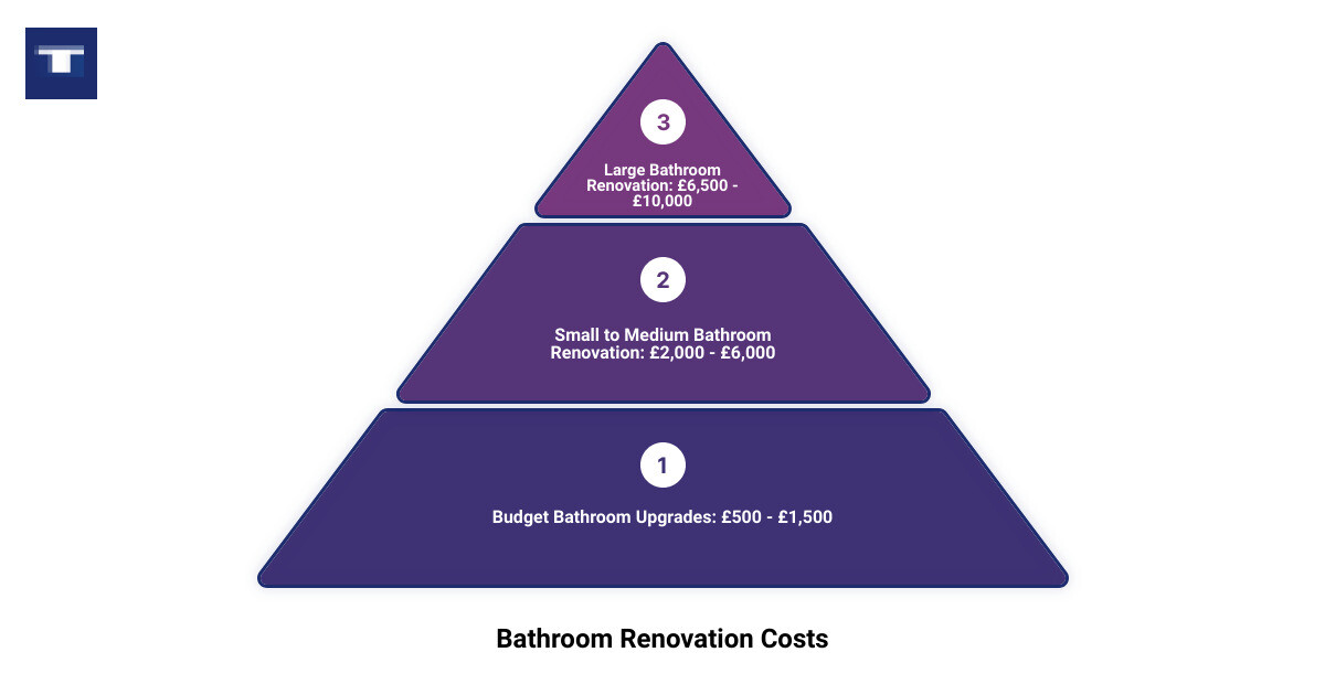 Infographic showcasing the process and costs associated with bathroom renovation, from initial consultation to material selection and installation infographic