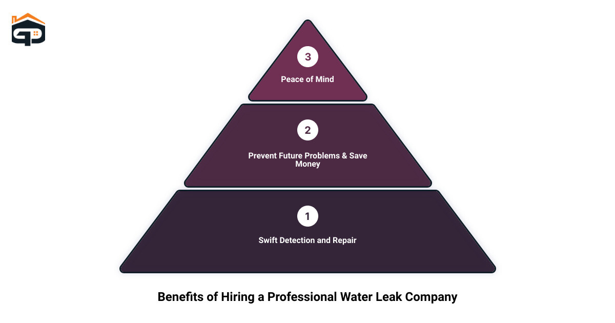 importance of hiring a professional water leak detection company infographic