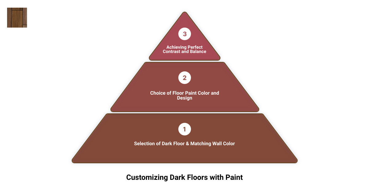 dark floors white walls 3 stage pyramid