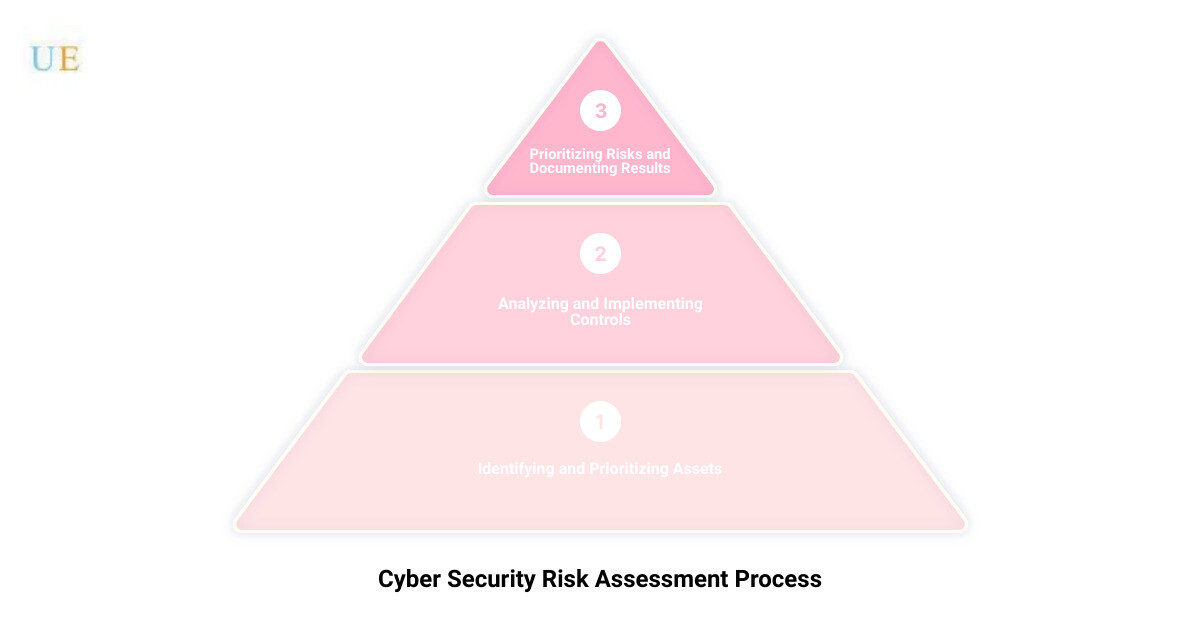 assessing threat levels in cyber security3 stage pyramid