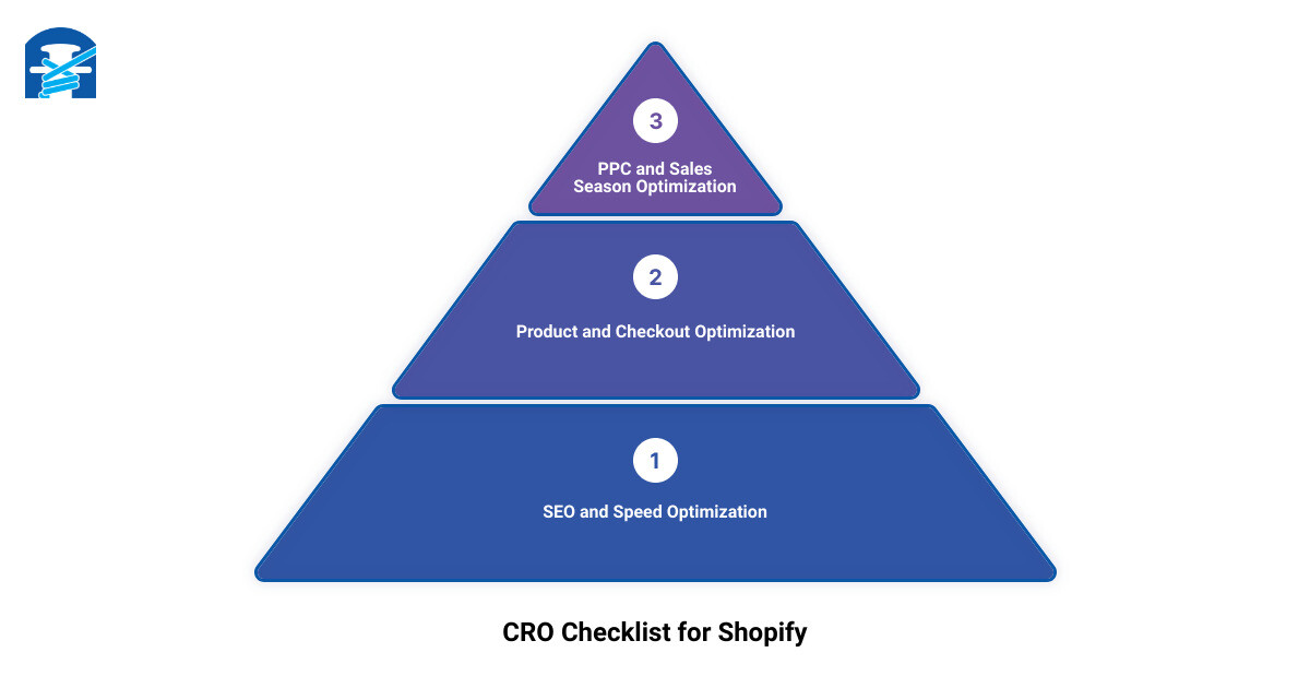 Cro checklist for Shopify 3 stage pyramid