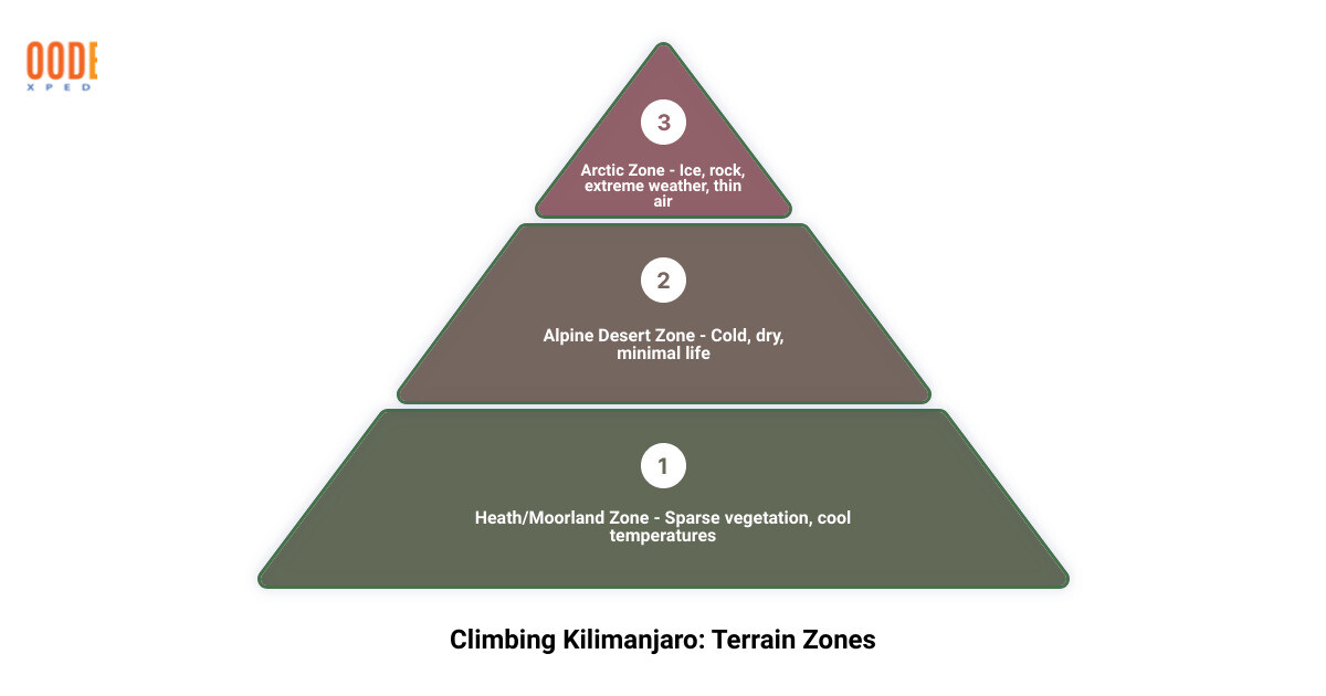 Ecological Zones of Kilimanjaro infographic