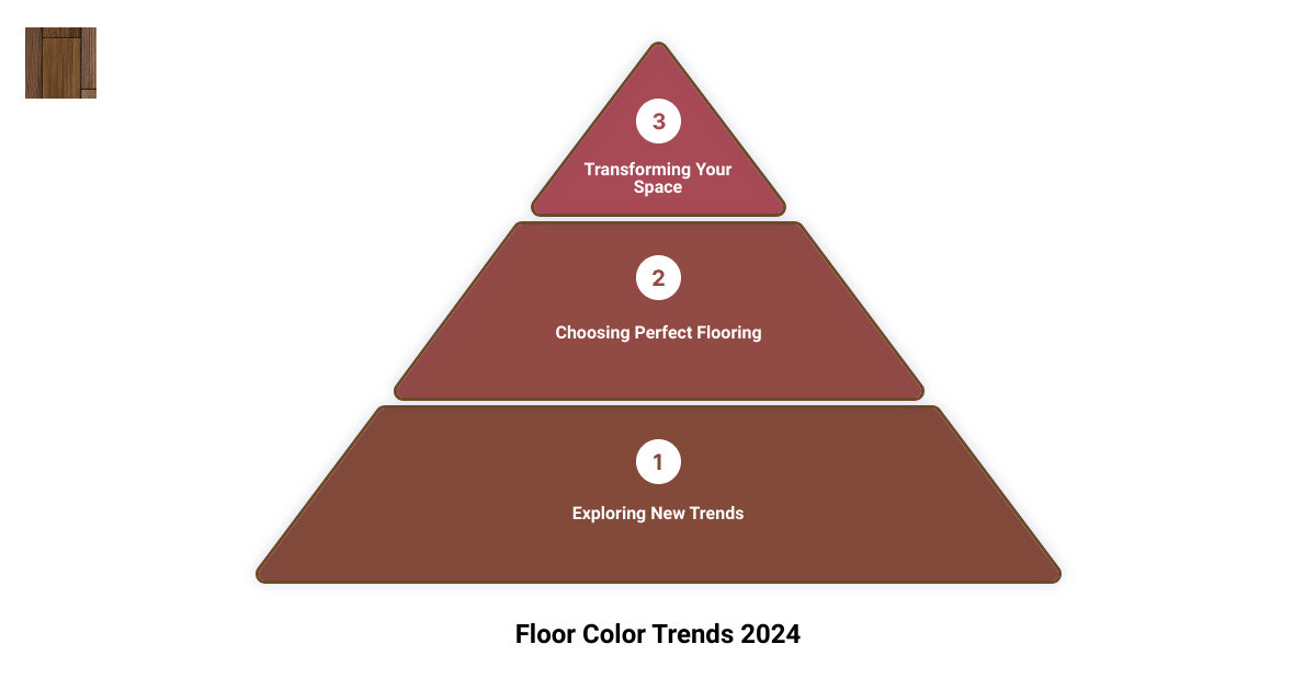 Infographic showing the recap of the floor color trends 2023 infographic