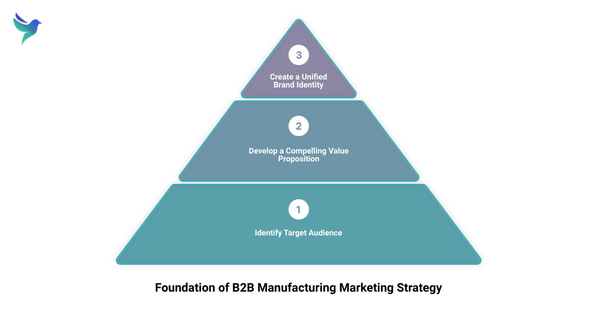 B2B Manufacturing Marketing Foundation infographic 3_stage_pyramid