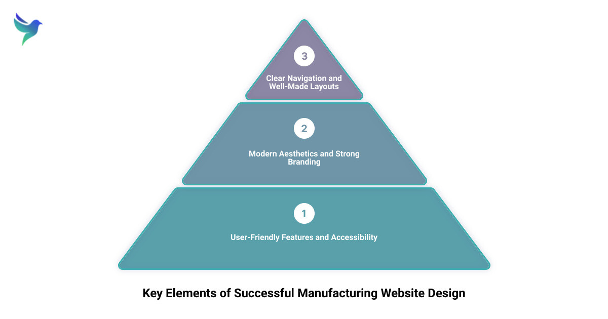 manufacturing web design company3 stage pyramid