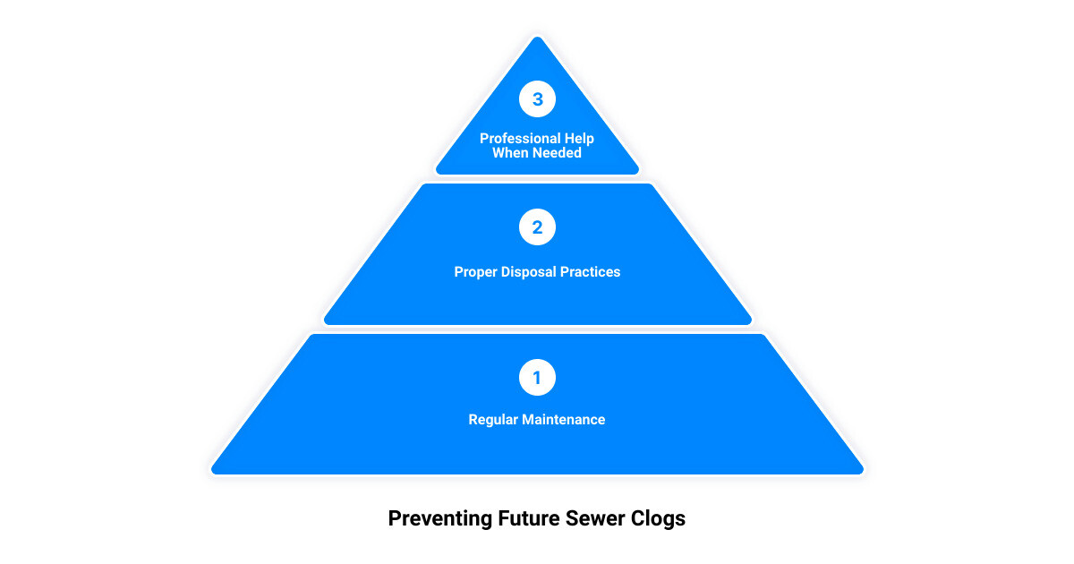 unclog sewer3 stage pyramid