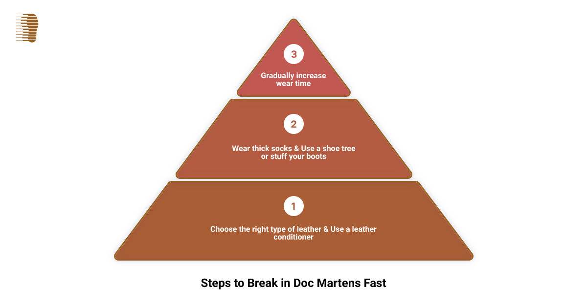 break in doc martens fast 3 stage pyramid