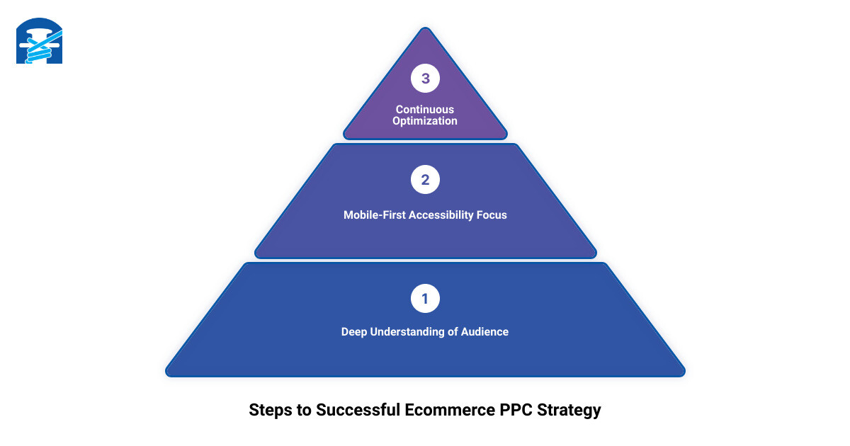 ecommerce ppc strategy 3 stage pyramid