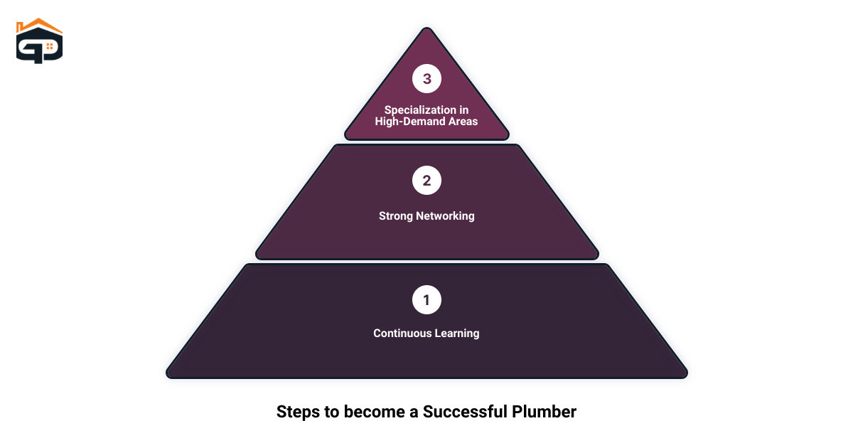 best way to become a plumber 3 stage pyramid