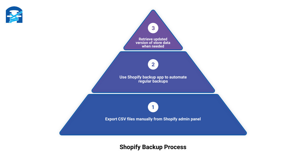 Shopify Backup Process infographic