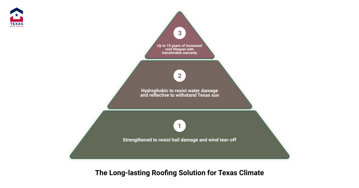 Asphalt Shingles Treated with Texas Roof Shield Nanotechnology infographic