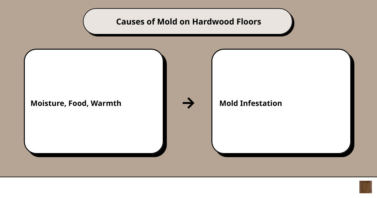 mold on hardwood floorcause effect