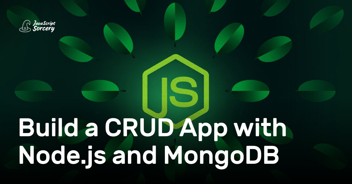 Build a CRUD App with Node.js and MongoDB | AppSignal Blog