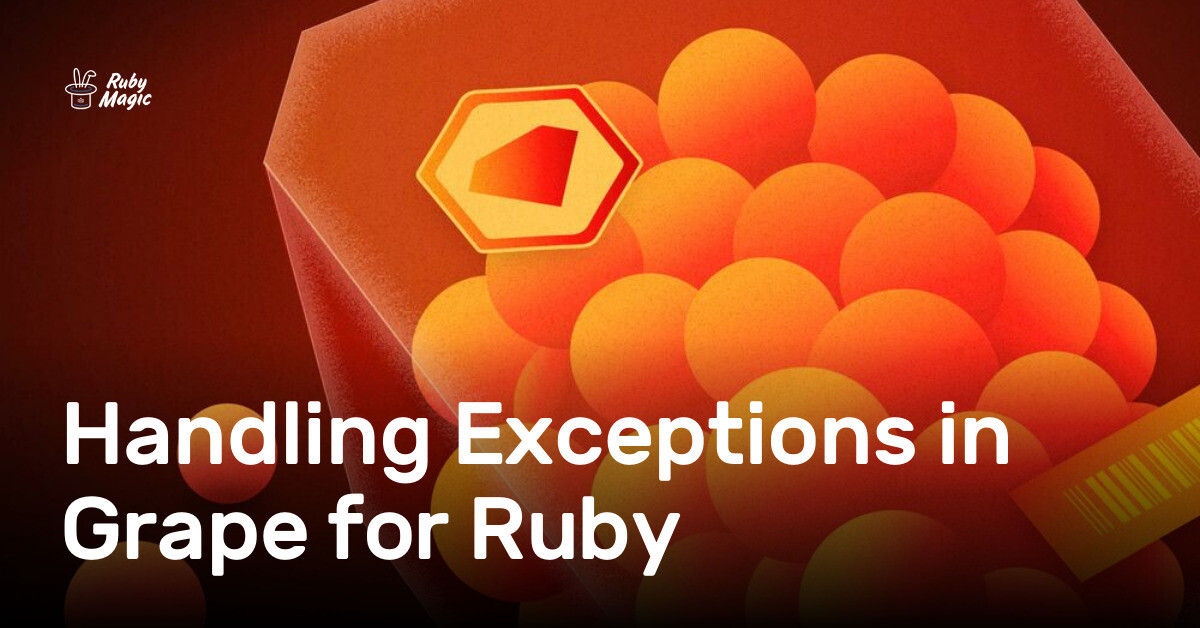 Grape is a popular Ruby framework for building RESTful APIs. Exception handling plays a crucial role in ensuring the stability and reliability of any 