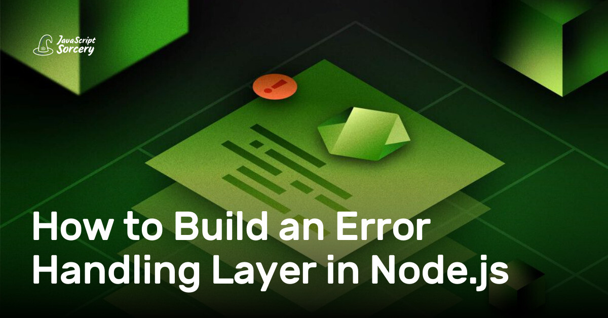 In an API-driven world, error handling is integral to every application. You should have an error handling layer in your Node.js app to deal with erro