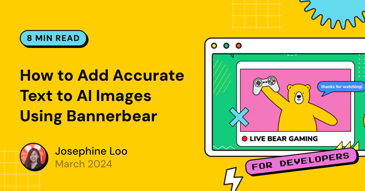 How to Add Accurate Text to AI Images Using Bannerbear - Bannerbear