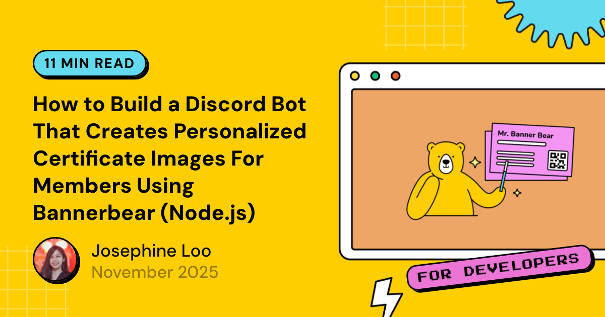How to Build a Discord Bot That Creates Personalized Certificate Images ...