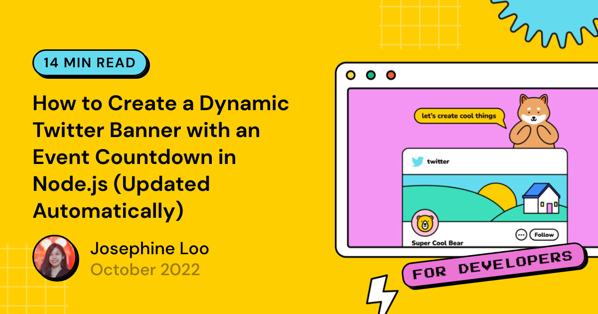 How to Create a Dynamic Twitter Banner with an Event Countdown in