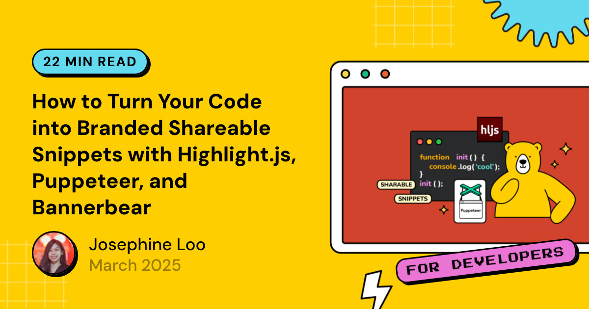 How to Turn Your Code into Branded Shareable Snippets with Highlight.js ...