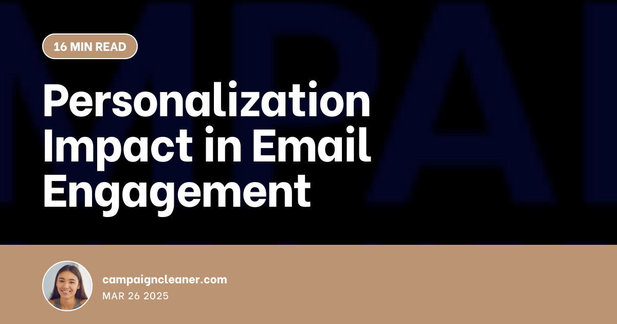Personalization Impact in Email Engagement