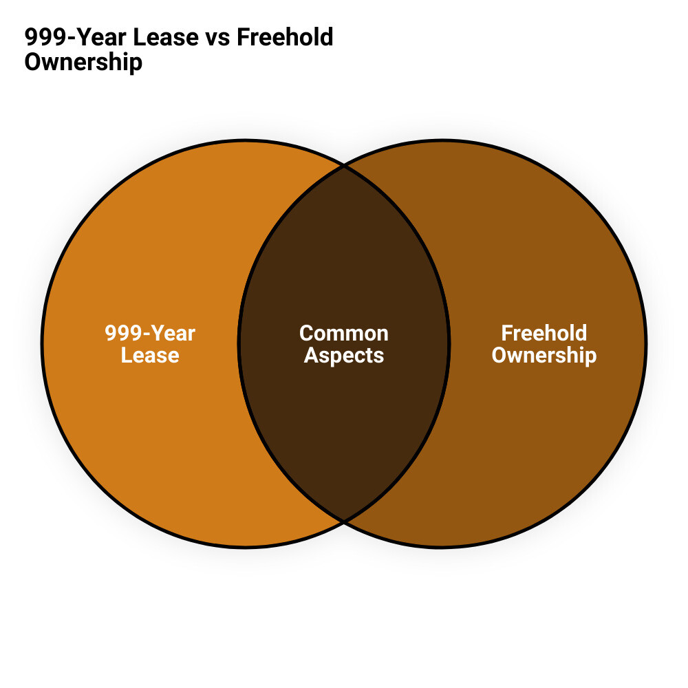 buying freehold 999 year leasevenn diagram