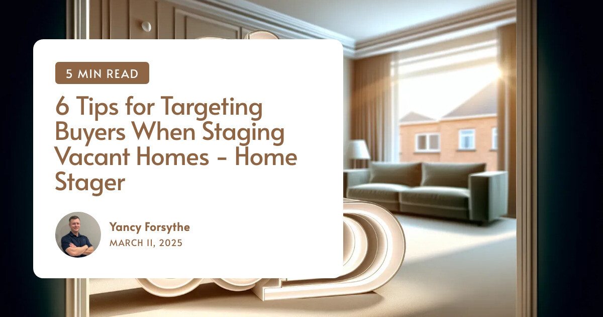 6 Tips for Targeting Buyers When Staging Vacant Homes