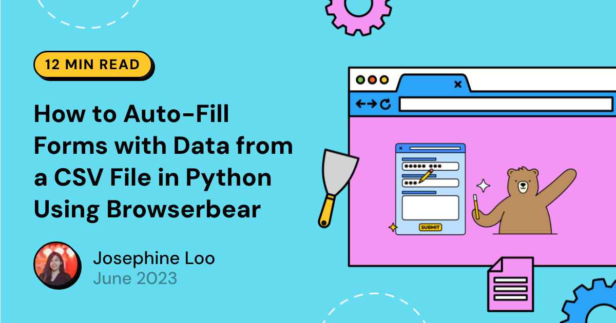 How to Auto-Fill Forms with Data from a CSV File in Python Using ...