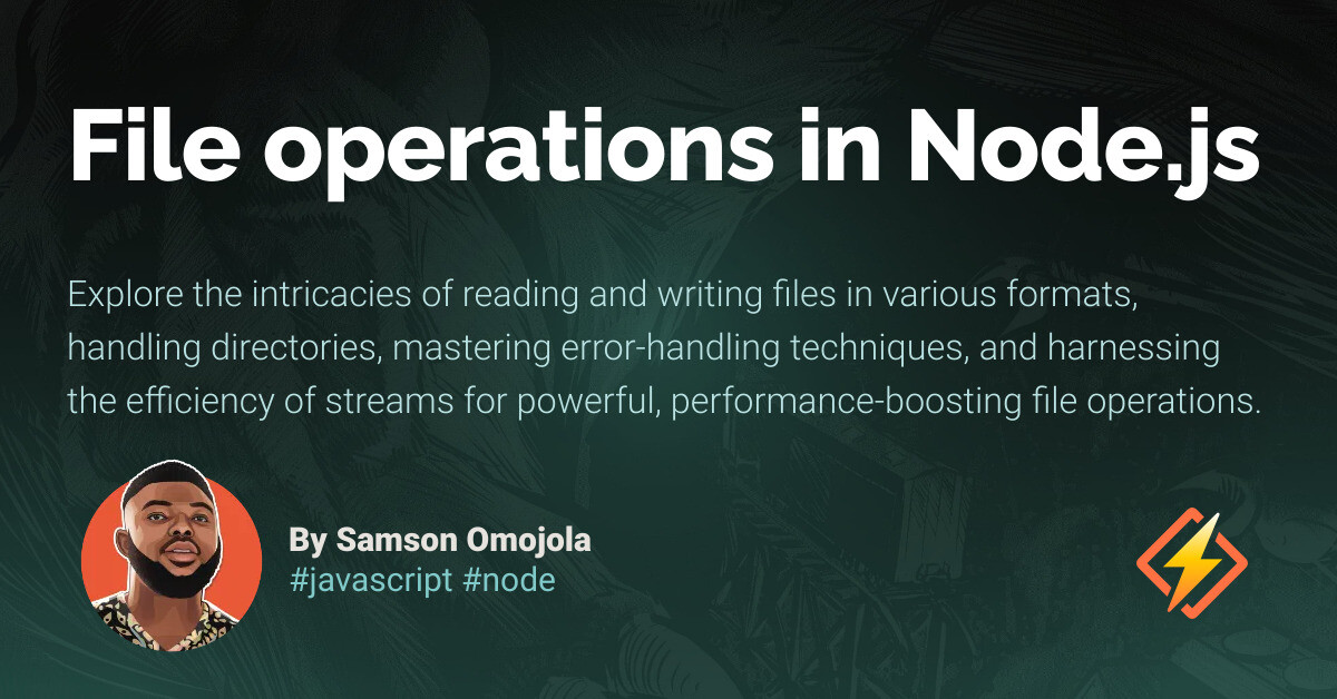 File operations in Node.js - Honeybadger Developer Blog