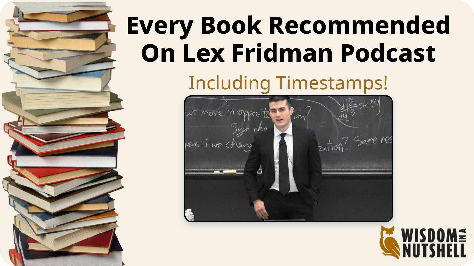 Every Book Recommended on the Lex Fridman Podcast