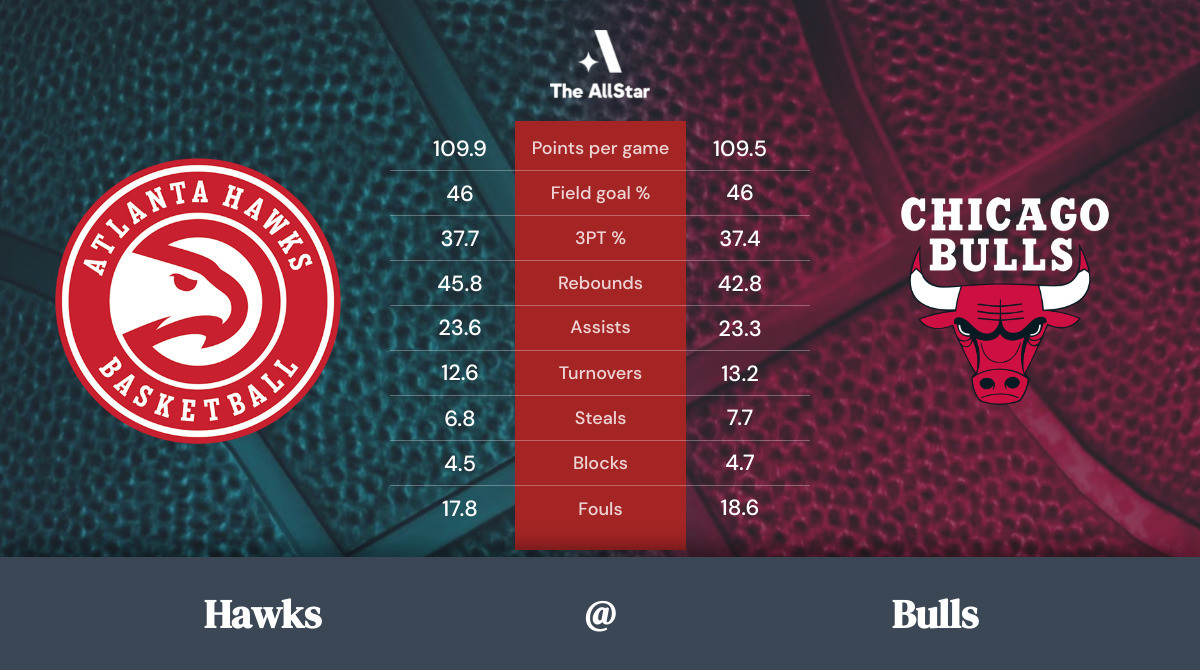 Bulls vs. Hawks Team Statistics
