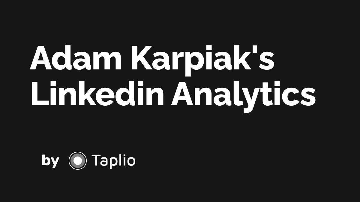 Adam Karpiak - Karpiak Consulting