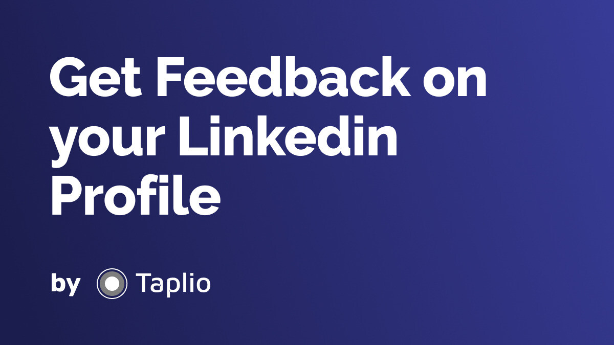 LinkedIn Profile Feedback