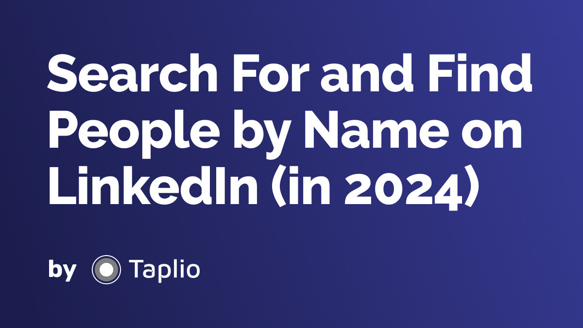 Search For and Find People by Name on LinkedIn (in 2023)
