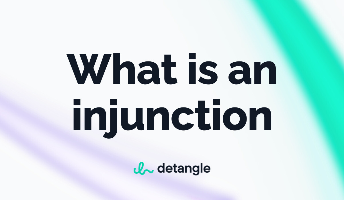 What is an injunction? Legal Terms Detangle