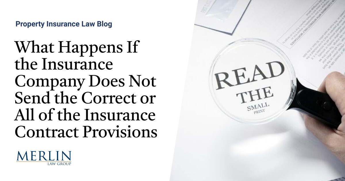 What Happens If the Insurance Company Does Not Send the Correct or All