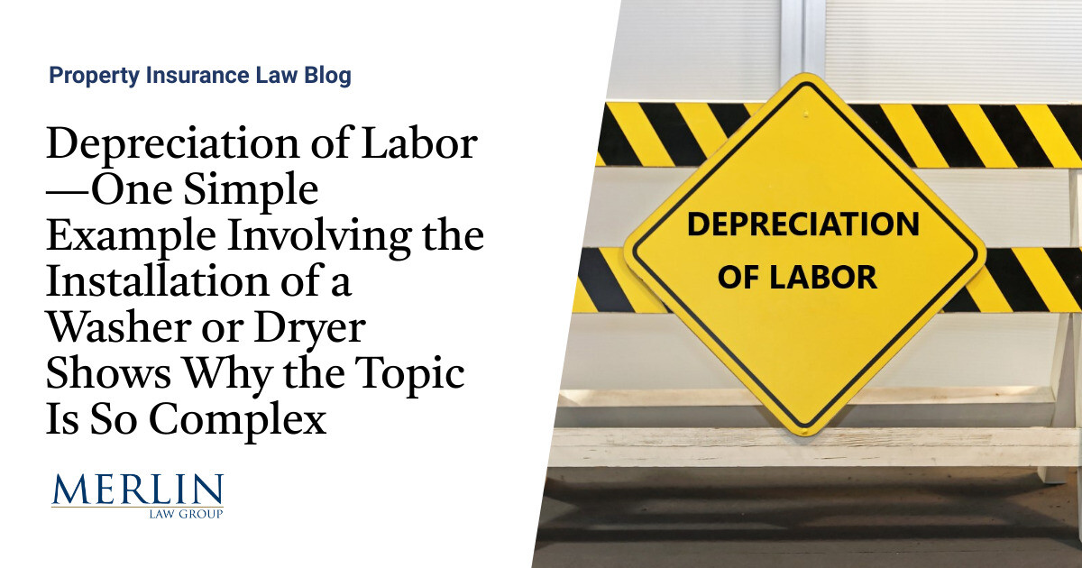 Depreciation of Labor—One Simple Example Involving the Installation of