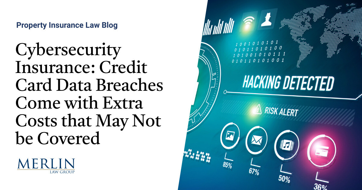 Cybersecurity Insurance Credit Card Data Breaches Come with Extra