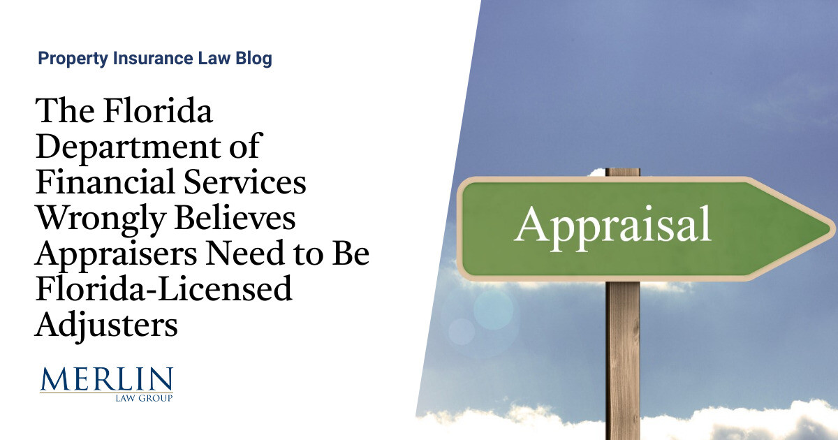 The Florida Department of Financial Services Wrongly Believes