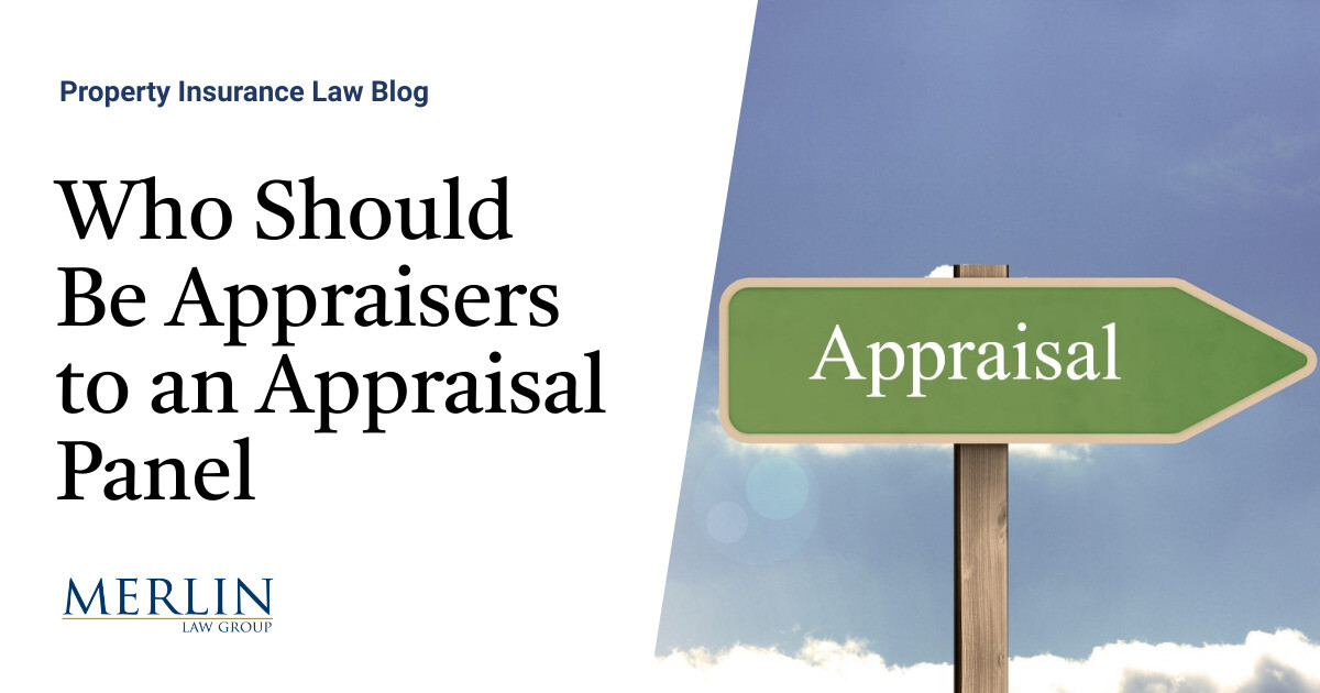 Who Should Be Appraisers to an Appraisal Panel? NAPIA Takes a Stand