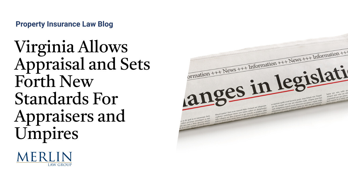 Virginia Allows Appraisal and Sets Forth New Standards For Appraisers