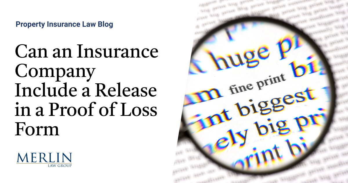 Proof Of Loss is Different Under Louisiana Law—Should You Be Insured by a  Slow and Underpaying Insurance Company?